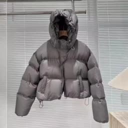 Autumn Winter Casual Parkas Women Fashion Down Cotton Jacket with Hood Warm Oversize Thick Solid Short Puffer Outwear Female