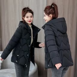 2025 new cotton-padded women short Korean version of loose  cotton-padded women winter coat