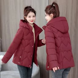 2025 new cotton-padded women short Korean version of loose  cotton-padded women winter coat