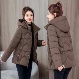 2025 new cotton-padded women short Korean version of loose  cotton-padded women winter coat