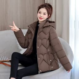 2025 new cotton-padded women short Korean version of loose  cotton-padded women winter coat