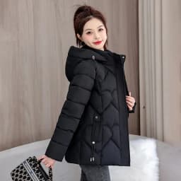 2025 new cotton-padded women short Korean version of loose  cotton-padded women winter coat