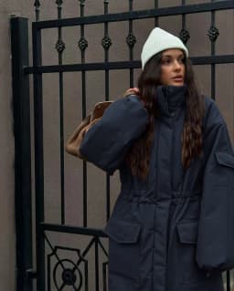 2025 Women Winter 300g/m Super Think Warm parka oversized long coat