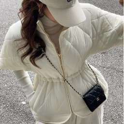 Korean Style Cotton Vest Jacket Quilted Diamond Pattern Women's Fashionable Outerwear Winter Season Ladies Premium Cotton Coat