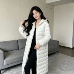 Hooded Women's Autumn Winter Coats Quilted Padded Cotton Fill Solid Color Pockets Windproof Warm Parkas Loose Fit Outer Garment