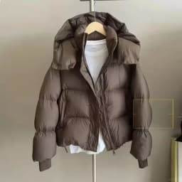 2025 New Winter  Puffer Jacket Women Fashion Hooded Down Cotton Overcoat Female Loose Casual Warm Parkas Outerwear