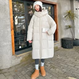 Winter Warmth Women's Mid-Length Down Cotton Jacket Over-the-Knee Parkas New Loose Quilted Coat Thickened Outerwear Trendy Tops