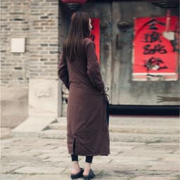 Johnature Women Cotton Coats Vintage 2025 Winter New Cotton Linen Parkas Thicken 4 Colour Loose Warm Clothes Robes Casual Coats
