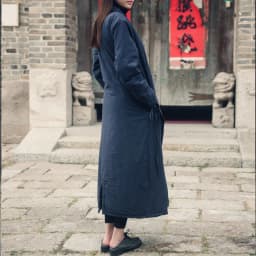 Johnature Women Cotton Coats Vintage 2025 Winter New Cotton Linen Parkas Thicken 4 Colour Loose Warm Clothes Robes Casual Coats