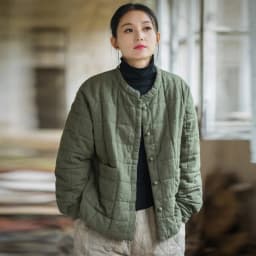 Johnature Women 2025 Winter New Ramie Cotton Parkas Stand Long Sleeve Plus Cotton Coats Warm Pockets Button Women Parkas