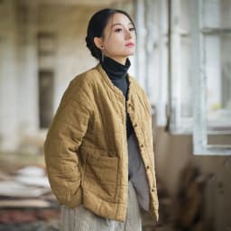Johnature Women 2025 Winter New Ramie Cotton Parkas Stand Long Sleeve Plus Cotton Coats Warm Pockets Button Women Parkas