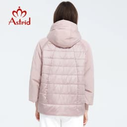 Astrid 2023 Spring coat women Outwear trend Jacket Short Parkas casual fashion female high quality Warm Thin Cotton ZM-8601