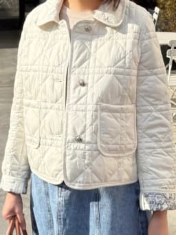 Retro Pattern Quilted Cotton Jacket Women's Fashionable Diamond Grid Small Fragrance Style Coat Korean Version Wearable on Bo...
