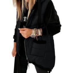 Autumn Winter Holiday Padded Vests Women Sleeveless Fashion Hooded Coats Pocket Zipper Lady Casual Chic Jackets Vest Streetwear