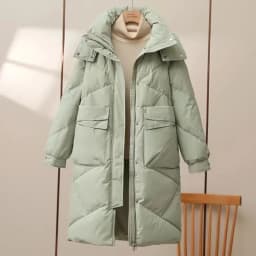2025 New Women Long Down Cotton Jacket Korean Loose Cotton Coat Winter Thicken Warm Women Parkas Winter Outwear Hooded Coat