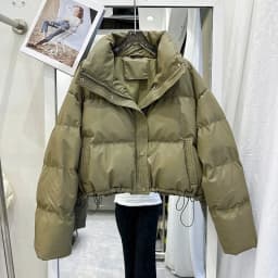 Winter Pu Leather Down Cotton Jacket Women Short Parkas 2025 New Cotton-Padded Jacket Women Warm Thick Cotton Coat Women Outwear