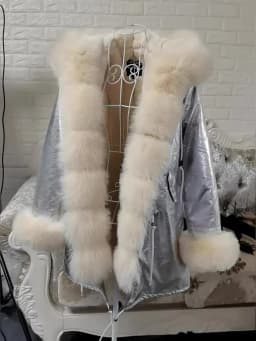 Maomaokong Winter Women Luxur Beige Fur Coat Natural Real Fox Fur Waterproof Jacket Hooded Thick Warm Fashion Long Black Parkas