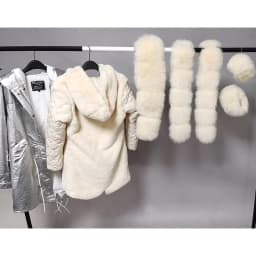 Maomaokong Winter Women Luxur Beige Fur Coat Natural Real Fox Fur Waterproof Jacket Hooded Thick Warm Fashion Long Black Parkas