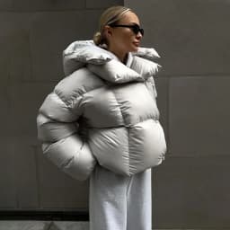 Padded Jackets Coats Trendy Street Short Hooded Padded Clothes Parkas Winter Women's Bread Clothes Padded Jackets Parkas Outwear