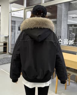 Y2k Harajuku Parkas Winter Warm Cotton-Padded Jackets Fur Collar Hooded Zipper Loose Casual Coat Hip-hop Gothic Women&Men куртка