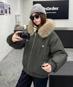 Y2k Harajuku Parkas Winter Warm Cotton-Padded Jackets Fur Collar Hooded Zipper Loose Casual Coat Hip-hop Gothic Women&Men куртка