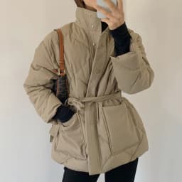 Winter Stand-up Collar Cotton Jacket Women Single-breasted Long-sleeved Solid Belt Thick Coat Korean Fashion Pocket Outerwear