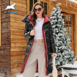 ICEbear 2024 Winter Fashionable Jacket Women's Hooded Warm Parkas Puffer Jackets Hight Quality Female Quilted Coat GWD20155D