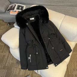 Winter Parkas Jacket Women 2025 New Fashion Korean Loose Hooded Thick Warm Casual Cotton Padded Coat Female Overcoat Casual Tops