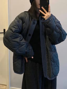 Authentic 2025 Winter Cotton Jacket Thickened Short Design Corduroy Splicing Cotton Filling round Neck Single Button Closure