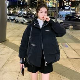 Autumn Winter Women Warm Thicken Parka Coat 2025 New Women Loose Hooded Down Cotton Padded Jacket Korean Loose Women Cotton Coat