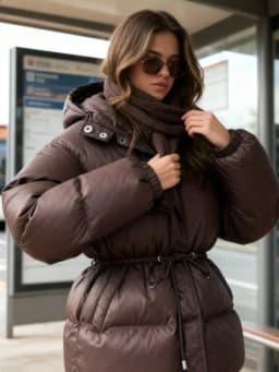Women Thicken Cotton Short Coats Stand Neck Zipper Full Sleeve Lace Up Detachable Hat Coat 2026 Lady Winter Warm Outerwear New