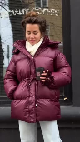 Women Thicken Cotton Short Coats Stand Neck Zipper Full Sleeve Lace Up Detachable Hat Coat 2026 Lady Winter Warm Outerwear New