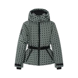 Women's Fashion Winter Hooded High Waist Padded Sport Coats Belt Parka Female Elegant Thick Warm Pocket Windproof Skiing Jackets