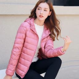 Autumn Winter New Parkas Down Coat Women's Short Stand-UP Collar Hooded Warm Cotton Padded Jacket Large Size Outcoat Female Tops