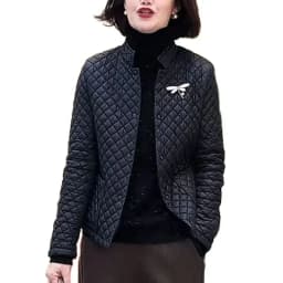 Diamond Short Padded Jacket Women's Autumn Winter Cotton Coat 2025 New Thin Down Cotton Jacket Fashion Puffer Coats Female