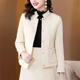 Diamond Short Padded Jacket Women's Autumn Winter Cotton Coat 2025 New Thin Down Cotton Jacket Fashion Puffer Coats Female