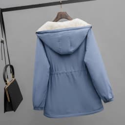 2026 New Autumn Winter Add Velvet Jacket Women's Parker Korean Loose Hooded Thick Warm Windbreaker Female Short Casual  Outerwea