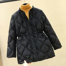 2025 New Winter Women Parkas Down Cotton Overcoat Female Casual Thick Warm Windproof Waist Padded Cotton Outwear Coat Female