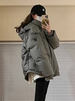 Winter Women's Short Padded Jacket Loose Fit Thickened Korean Style Cotton down Coat Trendy Couple's Clothing Small Size