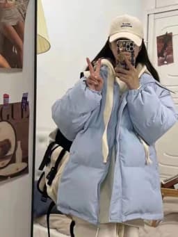 Loose Women's Cotton Jaet 2023 Winter New Sle Student Lazy Sle Bread Coat Korean Version Casual Cotton Outerwear