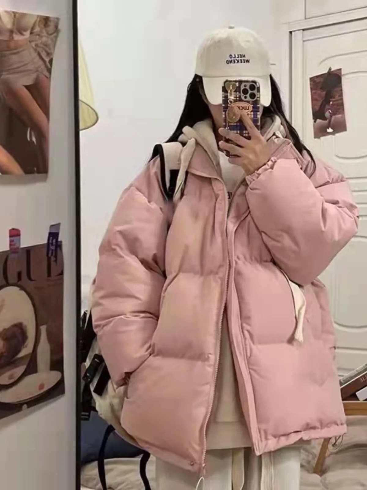 Loose Women's Cotton Jaet 2023 Winter New Sle Student Lazy Sle Bread Coat Korean Version Casual Cotton Outerwear
