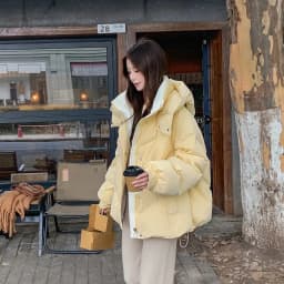 2024 New Winter Parka Women Hooded Short Down Jacket Thick Cotton Coat Casual Cotton-padded jacket Ladies Outerwear Female