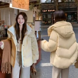 2024 New Winter Parka Women Hooded Short Down Jacket Thick Cotton Coat Casual Cotton-padded jacket Ladies Outerwear Female