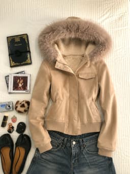 Warm Casual Outwear Tops 2026 Autumn Women Faux Fur Parkas Coats Y2K American Vintage Cotton‑padded Jacket Korean Fashion Chic