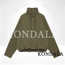 KONDALA Women Casual Chic Stand-Collar Jacket Red Street Sports Style Jacket 2026 Fall Winter Trendy Loose Zip-up Padding Jacket