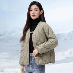 Lightweight Padded Cotton Jacket Women's Small Size Short Style Thin Inner Outerwear Fall Winter New Arrival