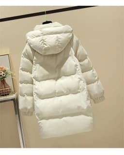 Mid Long Winter 2025 DownCotton Jacke Women's Fashionable Cotton Jacket With Waist Cinching Slimming EffectThick Totton Jacket