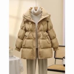 Mid Long Winter 2025 DownCotton Jacke Women's Fashionable Cotton Jacket With Waist Cinching Slimming EffectThick Totton Jacket