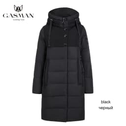 GASMAN 2022 women's winter jacket Long casual warm down jacket female Stand-up collar hooded zipper parka Women coat 17616