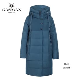 GASMAN 2022 women's winter jacket Long casual warm down jacket female Stand-up collar hooded zipper parka Women coat 17616
